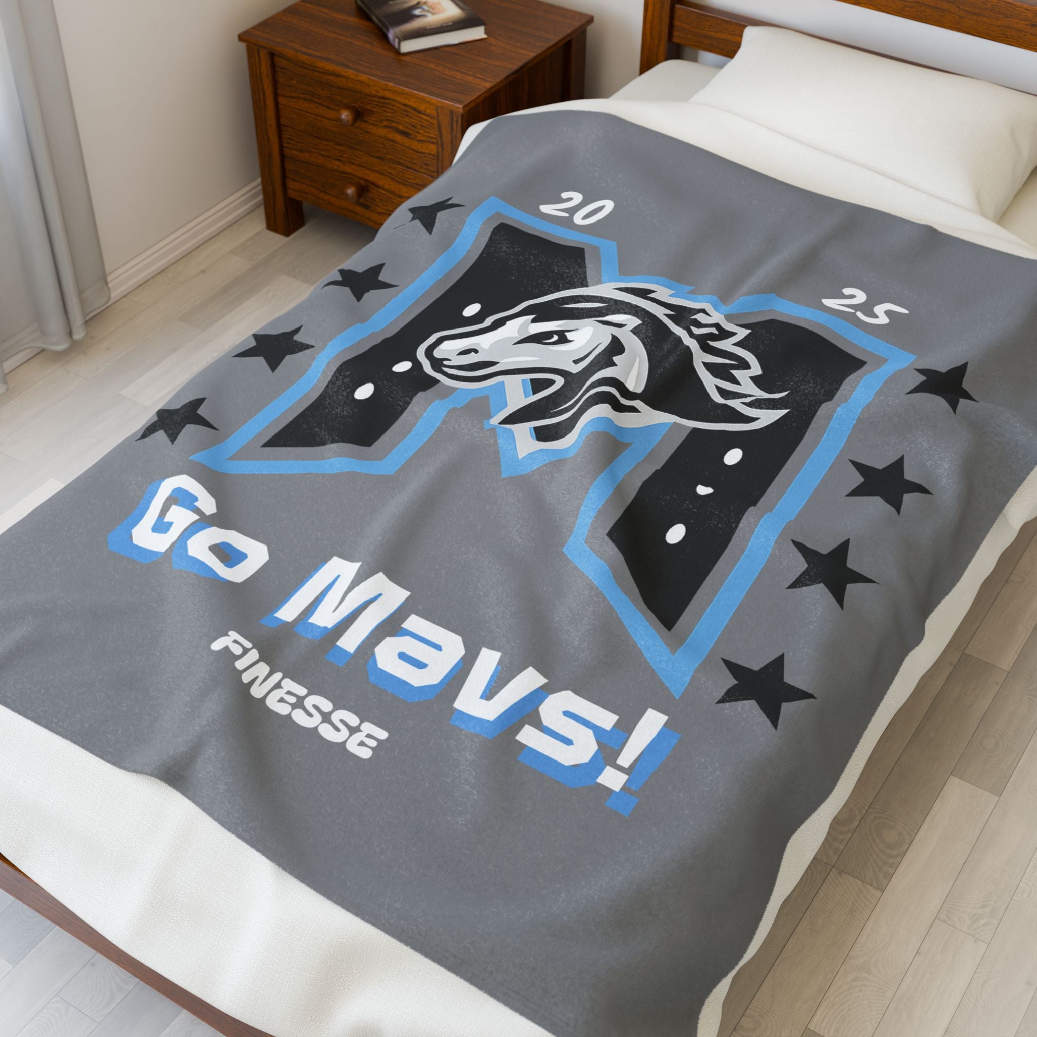 Finesse (Full Sized) Mavs Blanket
